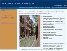 Tablet Screenshot of paulwoodlaw.com